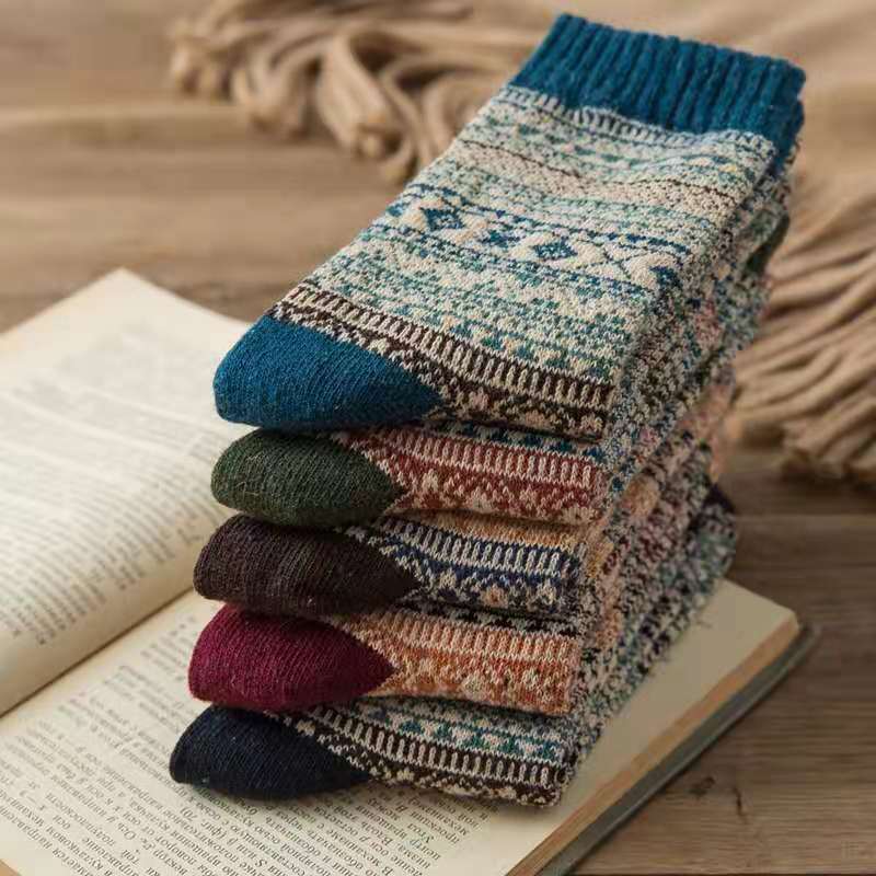Tất vớ thổ cẩm Retro Vintage