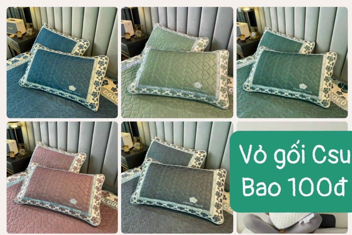 02 vỏ gối nằm coco vỏ gối cao su non cao cấp