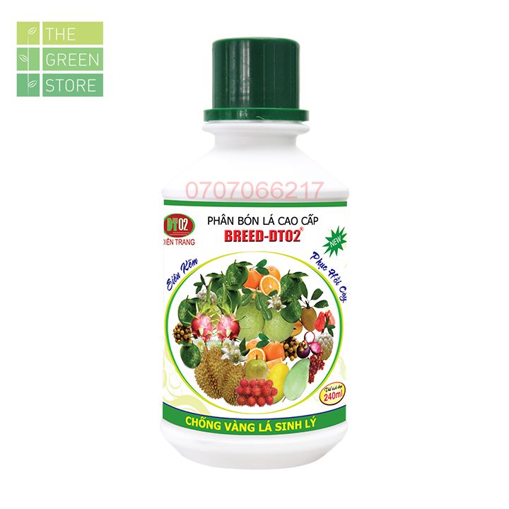 Phân bón vi lượng Siêu kẽm BREED (240ml) chống vàng lá, chống rụng trái, dưỡng trái cho hoa lan, hoa hồng, mai vàng, cây cảnh, rau màu, cây ăn trái