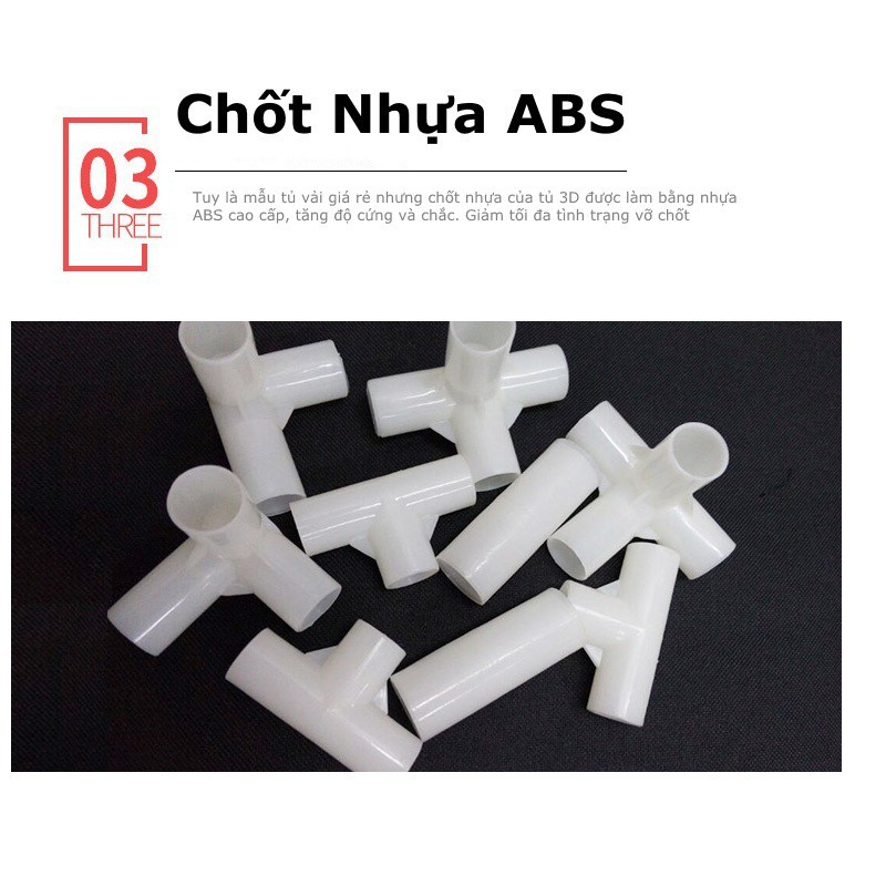 Chốt nhựa tủ vải khung gỗ
