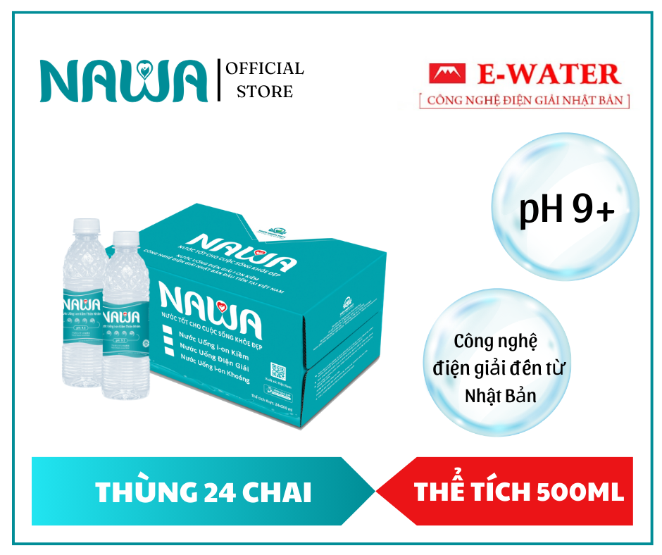 Nước uống ion kiềm thiên nhiên NAWA 333ml