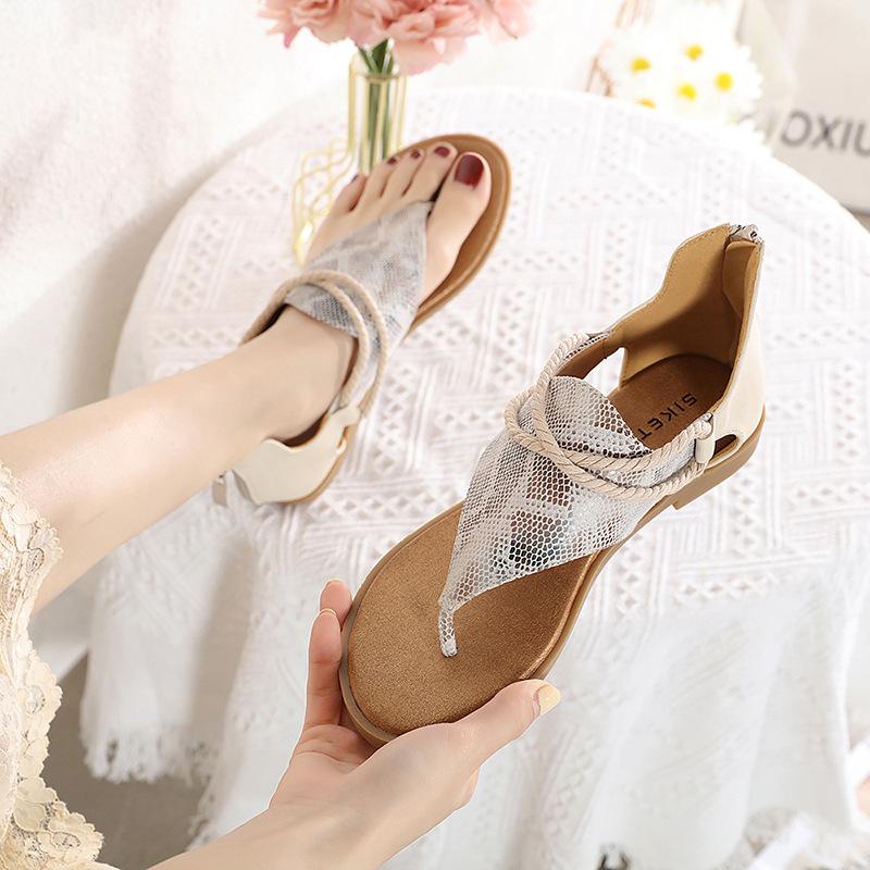 Giày sandal boho chiến binh xỏ ngón vân rắn fullbox hãng n35