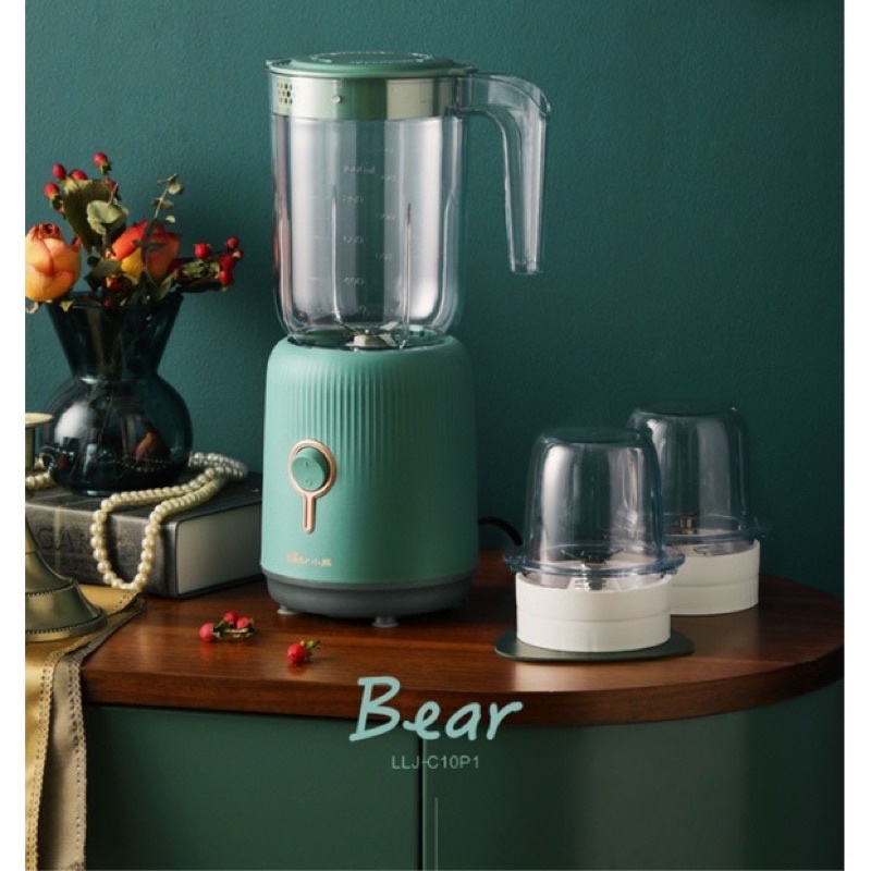 Máy xay bear 3 cối xanh