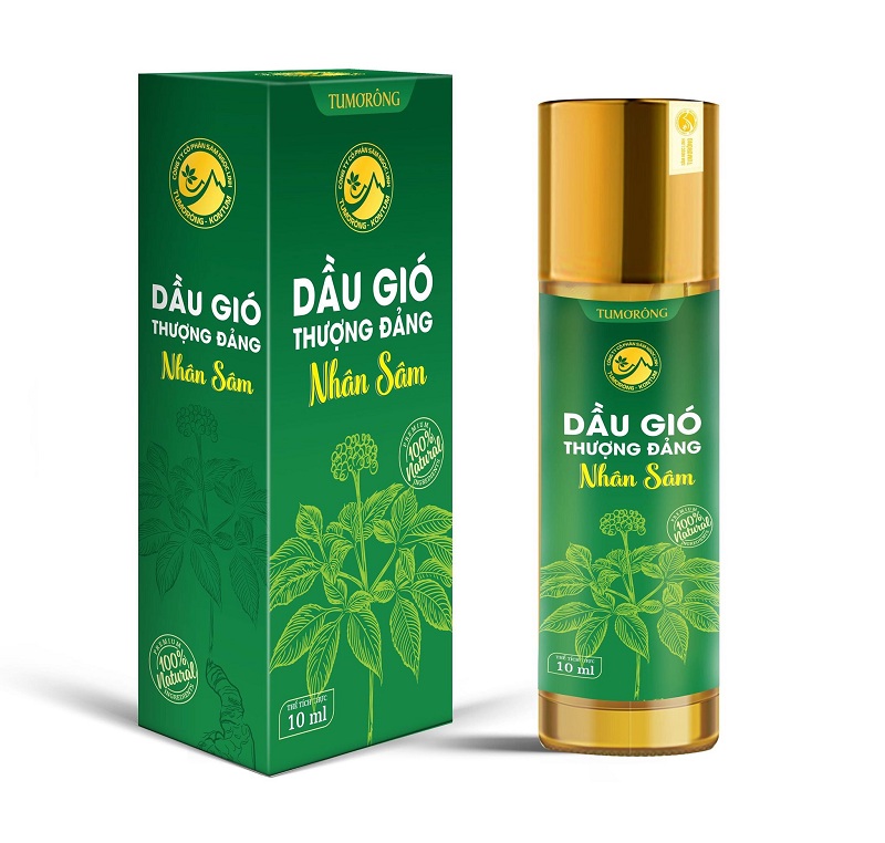 Dầu gió Thượng Đảng Nhân Sâm - Dầu gió Nhân Sâm - Triết xuất Sâm Ngọc Linh nguyên chất