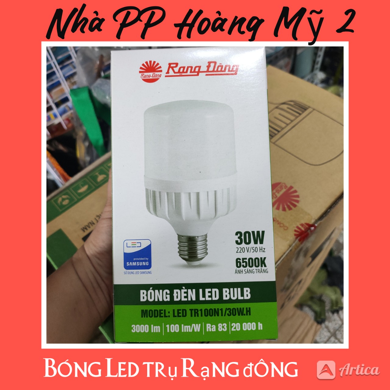 Bóng led trụ rạng đông - xài chip led samsung