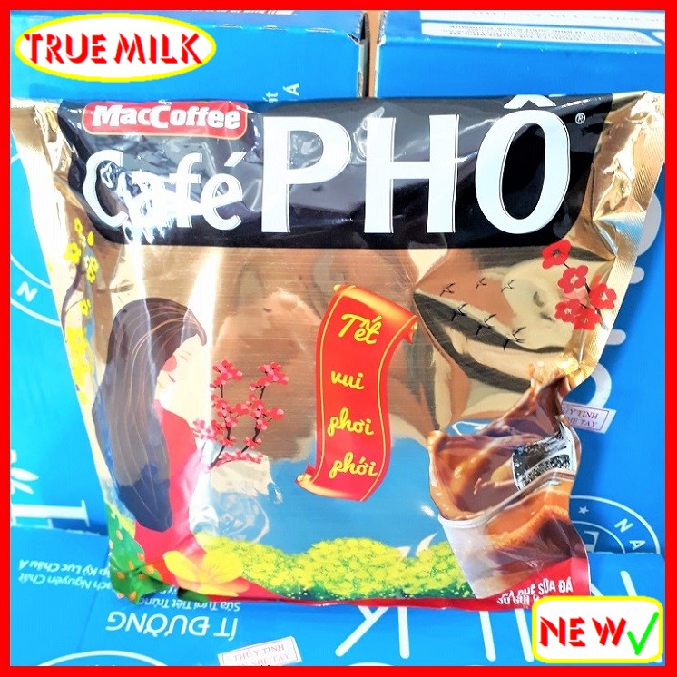 Cafe Phố 30gói x 24g (1 Túi - Mẫu Xuân) - Ca Phê Phố - cafe sữa đá - MacCoffee - Cafe Phố 720g - cafe pho