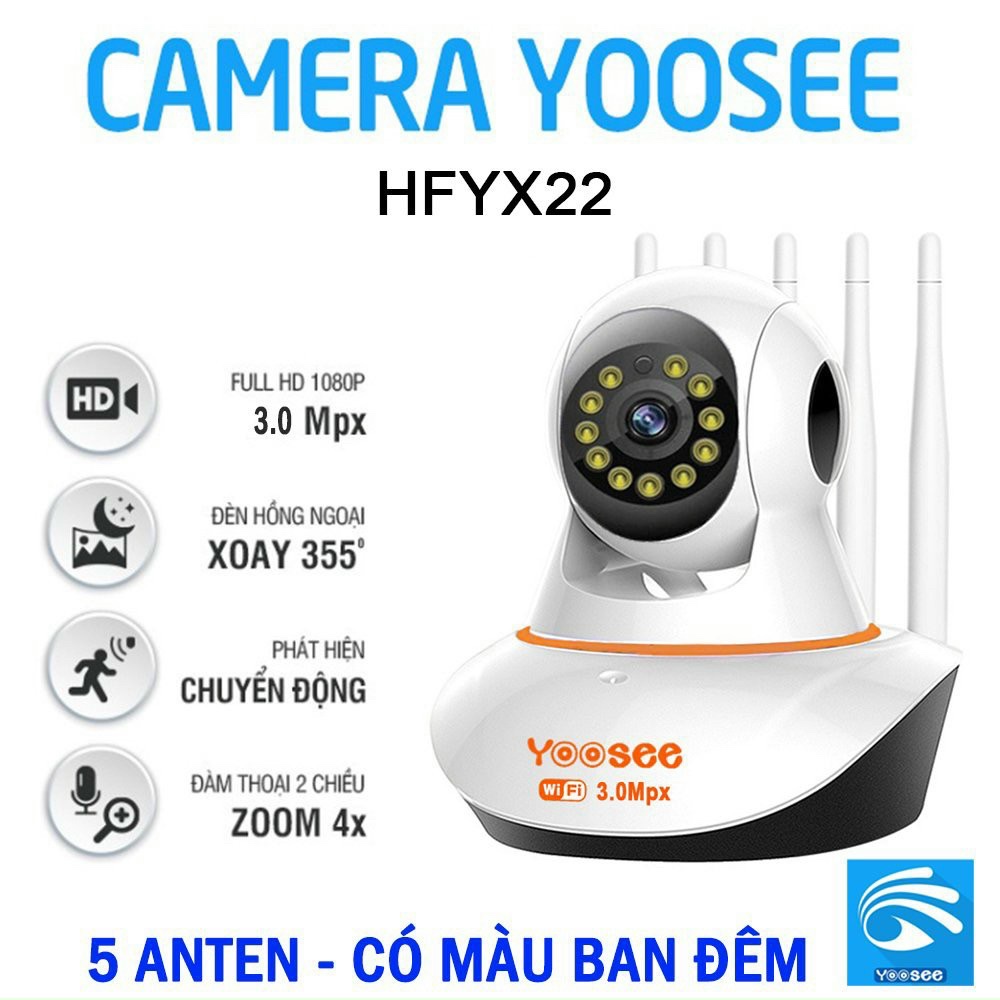 Camera ip wifi yoosee hfyx22 3mp robo