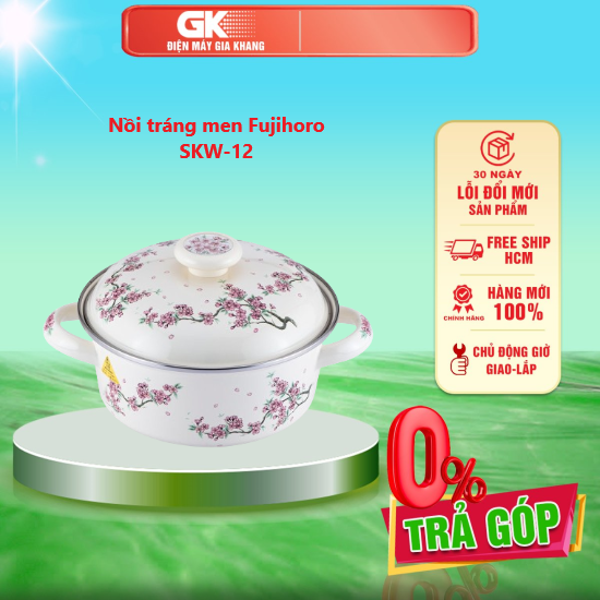 Nồi tráng men fujihoro skw-12 - giao toàn quốc