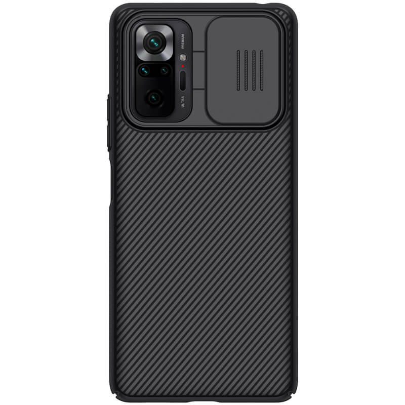 Ốp lưng PC vân sần không bám vân tay, có lắp bảo vệ cụm camera cho Xiaomi Redmi Note 10 Pro, Redmi Note 10 Pro Max - Nillkin Camshield Case.