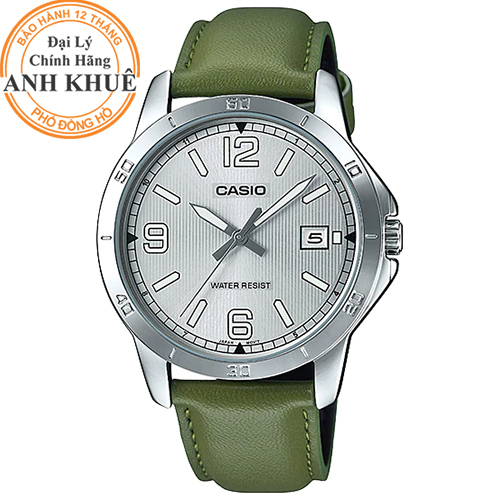 Đồng hồ nam dây da Casio Anh Khuê MTP-V004L-3BUDF