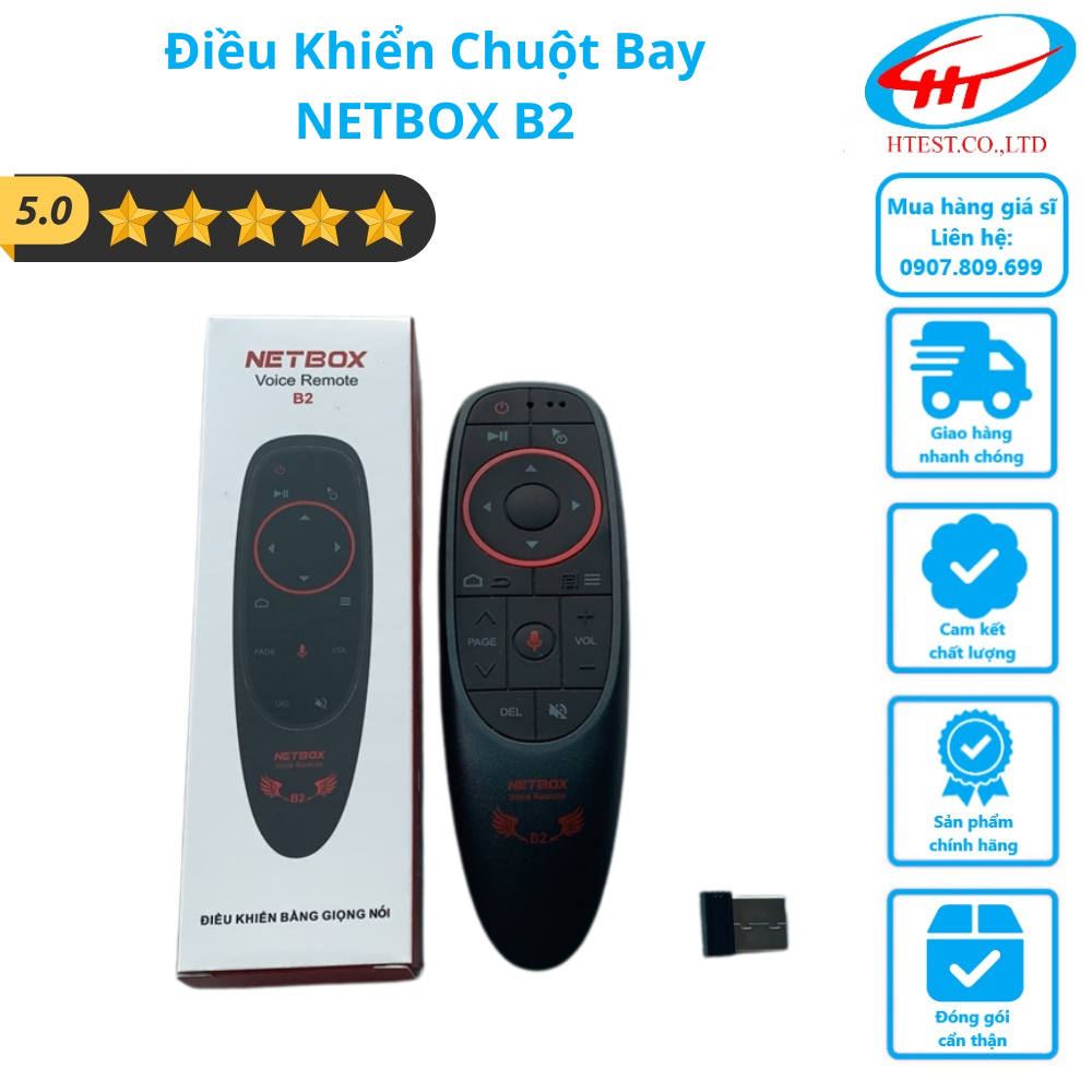 Điều khiển chuột bay netbox b2 - có voice - sp000407