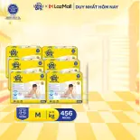 Combo 6 Tã dán UniDry Siêu khô thoáng gói Super Jumbo mới size M76/L68/XL62
