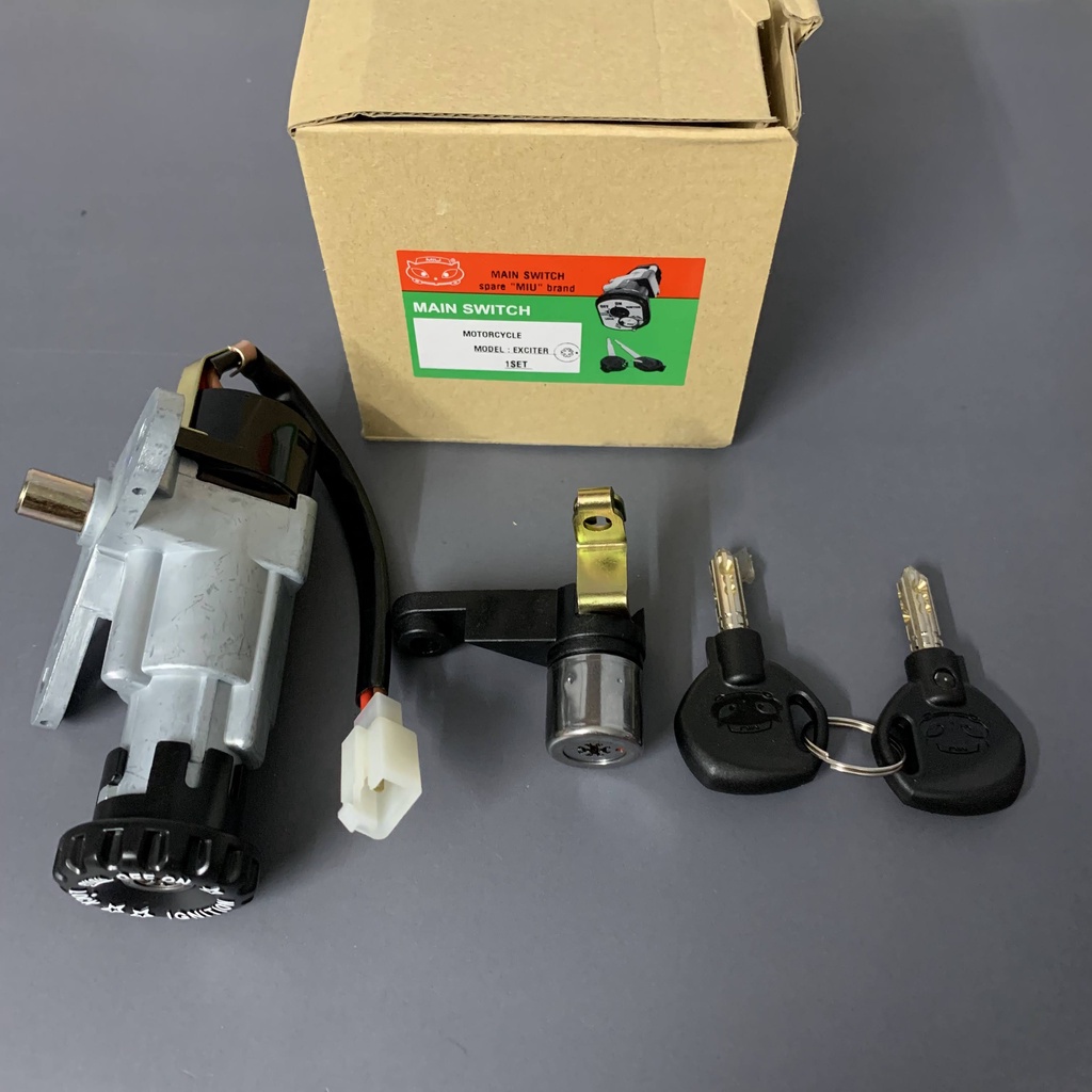 Ổ khóa xe máy exciter 2010 trở xuống - chính hãng miu - hàng thái lan nhập khẩu