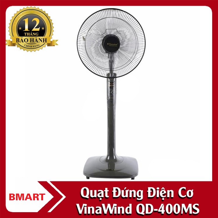 Quạt Cây Đứng Vinawind - Qđ400-Ms, Điều Khiển Cơ, Sải Cánh 400, Quạt Điện Cơ Thống Nhất