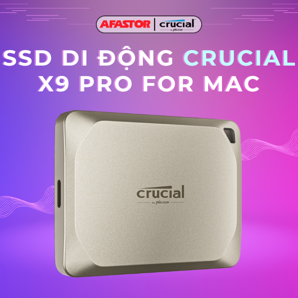 SSD Di Động Crucial X9 PRO for MAC 2TB | CT2000X9PROMACSSD9B