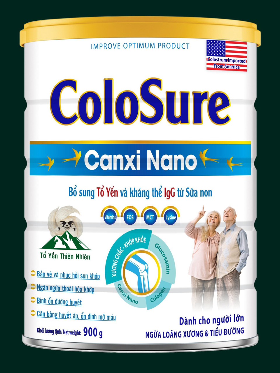 Sữa colosure canxi nano 900g