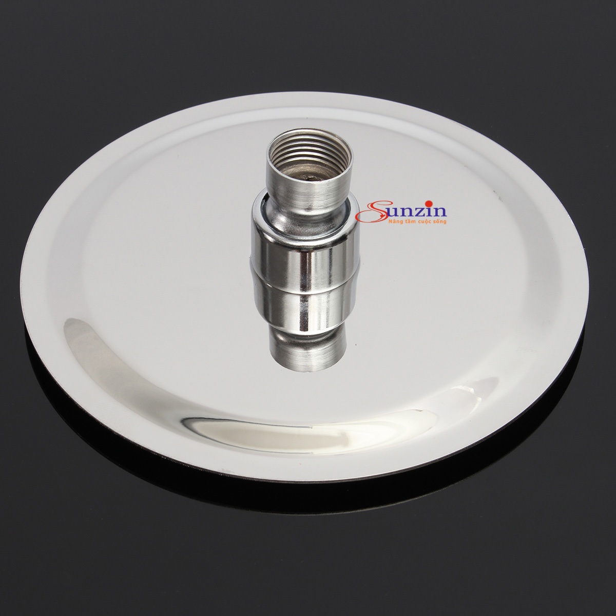 Bát sen tắm phun mưa Sunzin tròn 20cm - Chất liệu inox 304