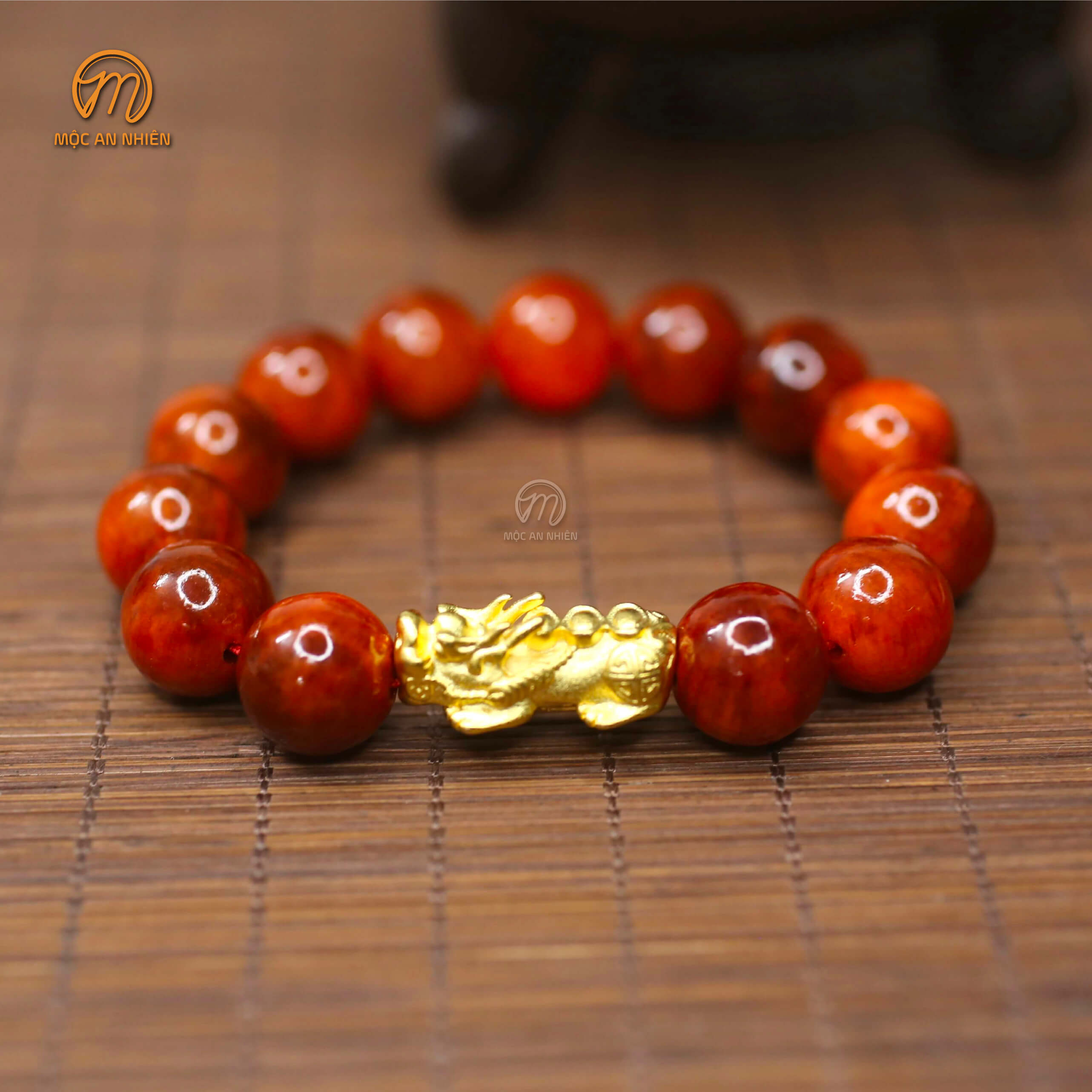 Vòng tay gỗ Huyết Long thấu quang mix tì hưu hàng tuyển đẹp, vòng gỗ Huyết Rồng tì hưu