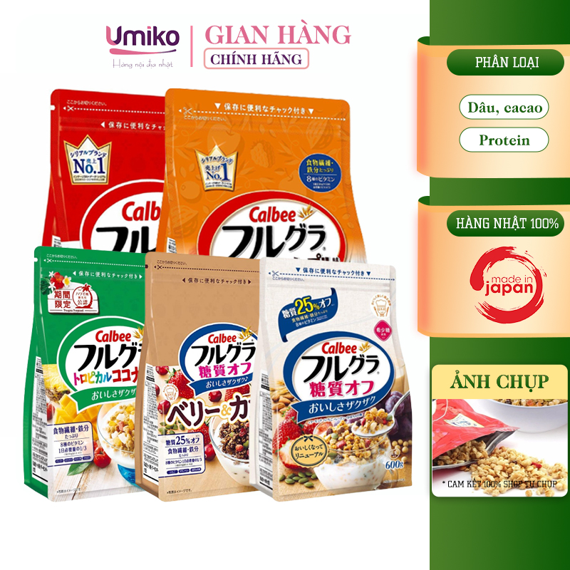 Ngũ cốc calbee nhật bản - ngũ cốc ăn sáng đầy đủ dinh dưỡng