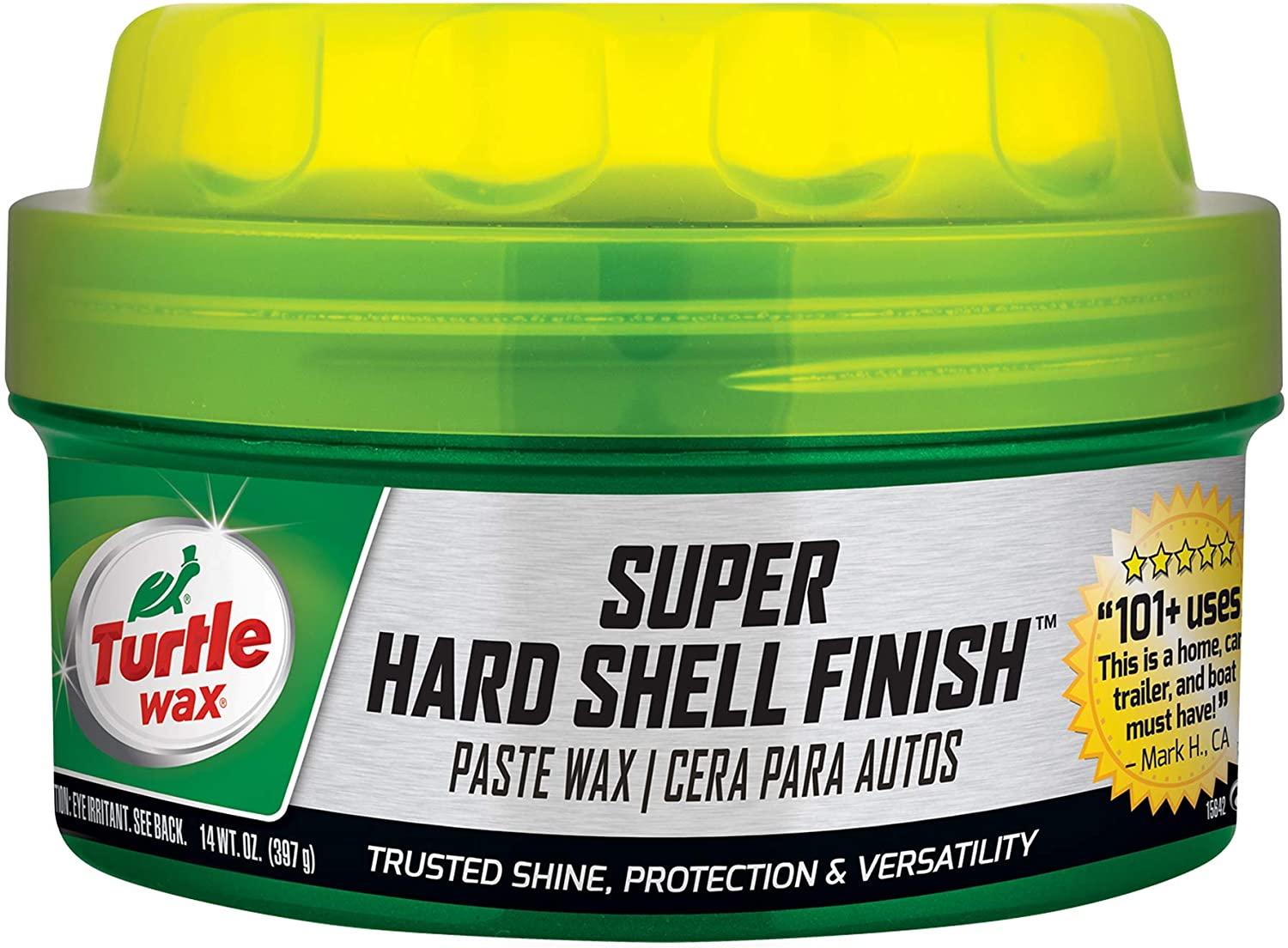 Wax tăng độ bóng, bảo vệ bề mặt turtle wax super hard shell paste wax 01223 296g