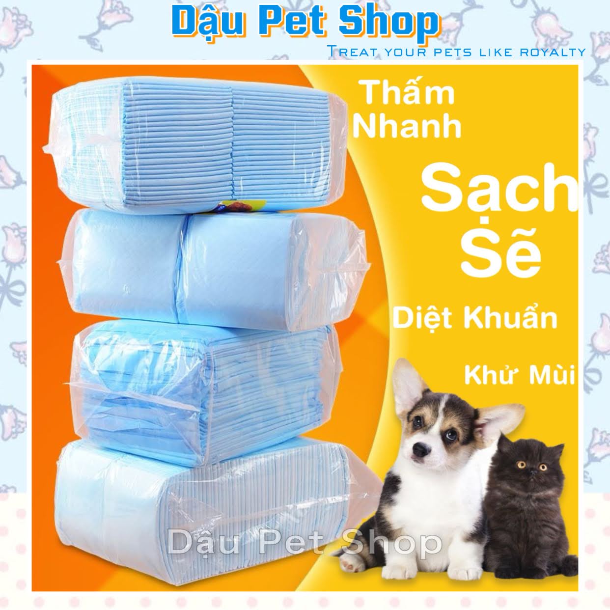 Combo 3 tả lót chuồng cho thú cưng