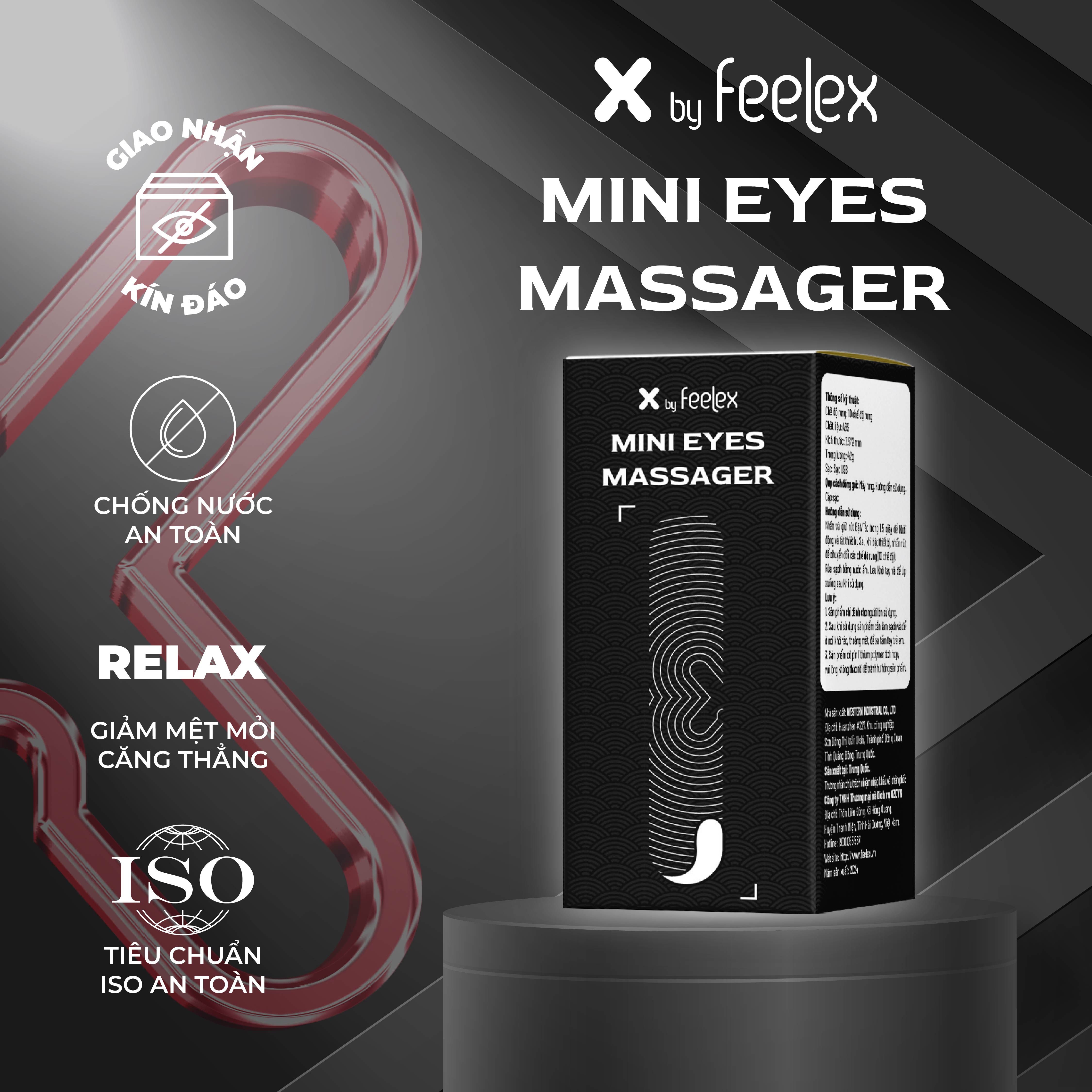 Máy massage mini X by Feelex nhỏ gọn, đa năng, dễ dàng sử dụng giúp thư giãn toàn thân