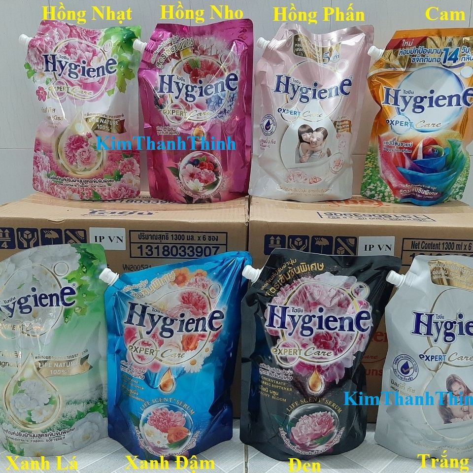 (KTT) Nước xã (Có 8 màu) đậm đặc làm mềm vải HYGIENE túi