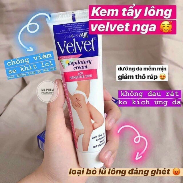 Kem tẩy lông Velvet chính hãng Nga 100ml