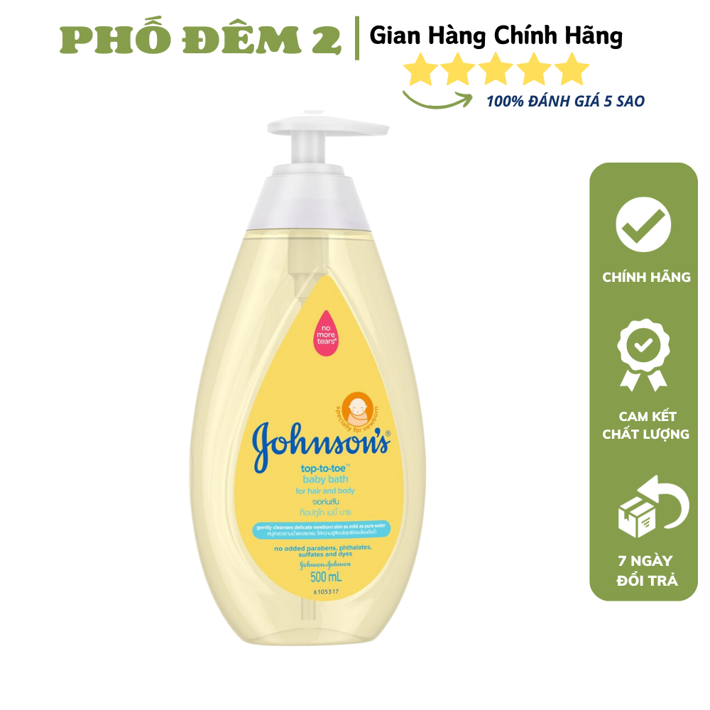 Sữa tắm cho bé gội toàn thân , sạch nhẹ dịu Johnson's Baby 500ml