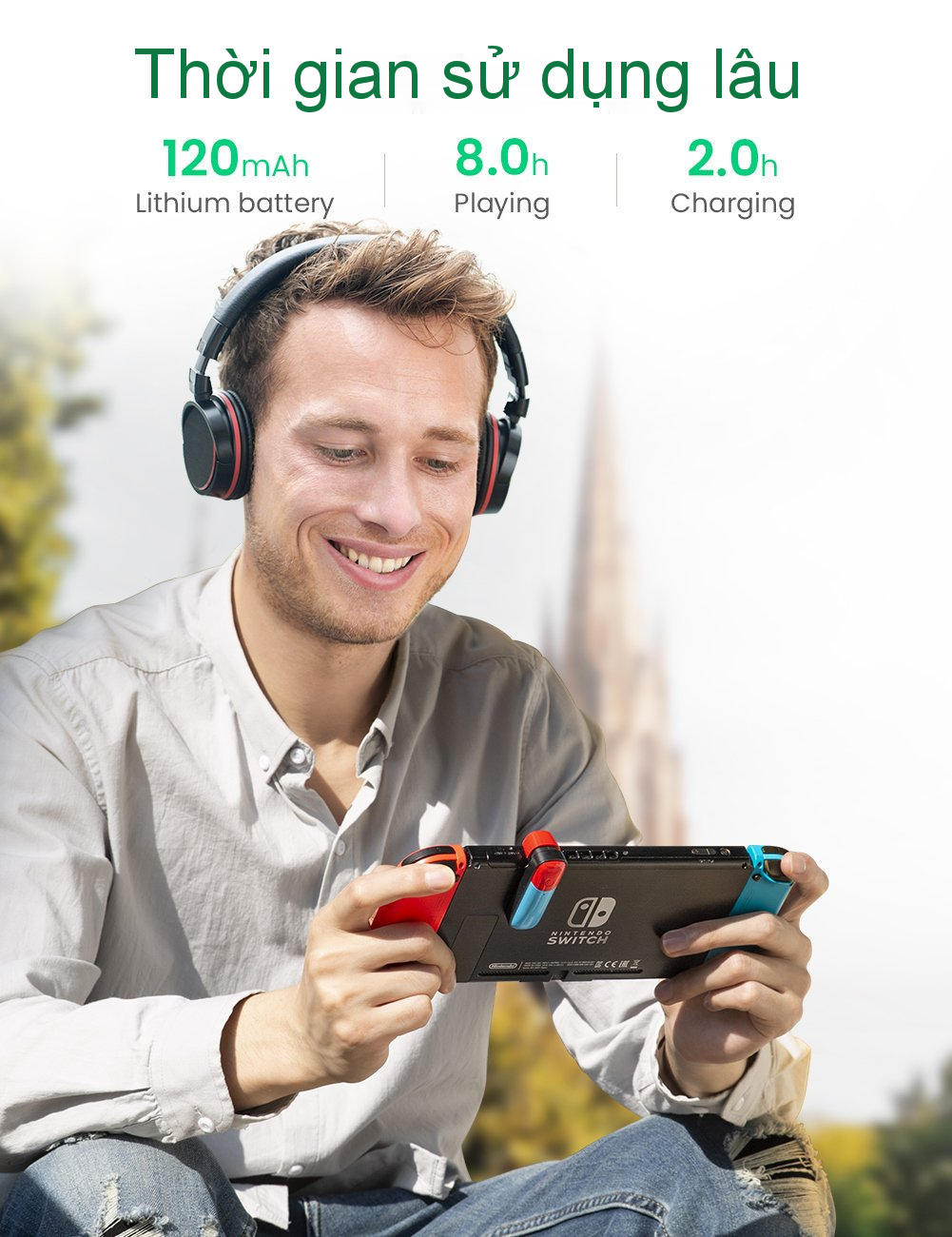 Bộ phát Bluetooth cho máy chơi game Nintendo Switch hỗ trợ APTX Low Latency UGREEN 80188 Bộ phát Bluetooth cho máy chơi game Nintendo Switch hỗ trợ APTX Low Latency UGREEN 80188