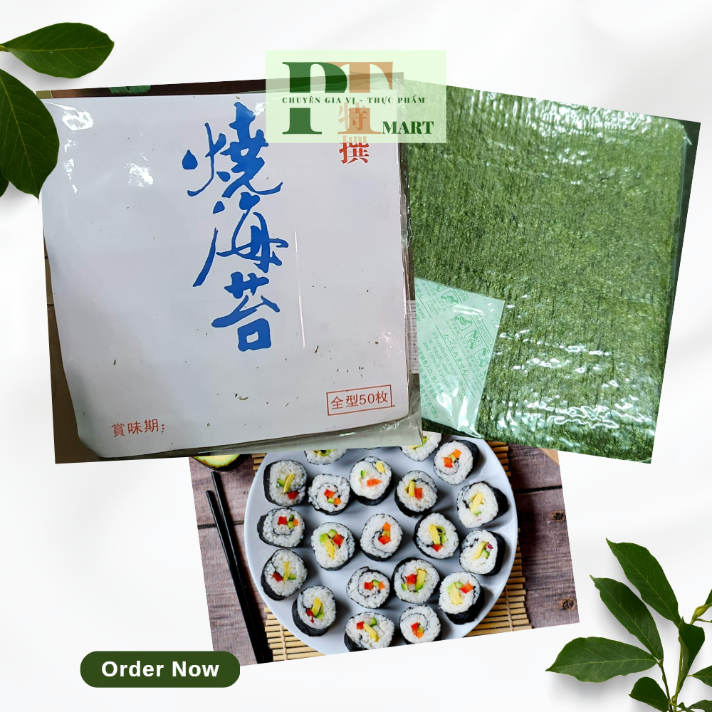 Rong biển Nori cuộn cơm Sushi. Gimbap. Kimbap. Lá dày, không rách