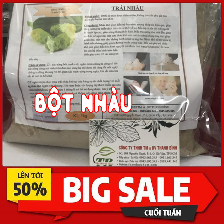Bột nhàu nguyên chất 500g loại 1 - thảo dược thanh bình