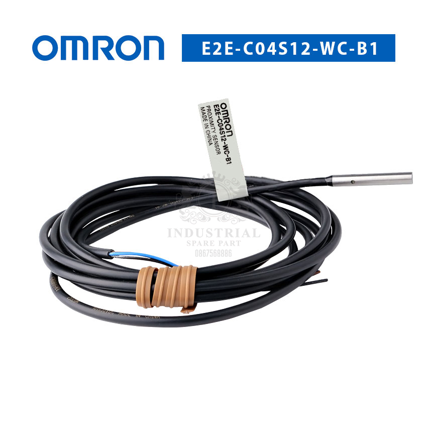 Cảm biến tiệm cận E2E-C04S12-WC-B1 E2E-C04S12-WC-C1 2M. Cảm biến OMRON E2E C04S12 WC B1 C1 2M. Hàng chính hãng mới 100%