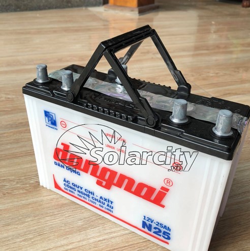 ẮC QUY ĐỒNG NAI NƯỚC 12V-25AH (N25) ( không kèm axit)