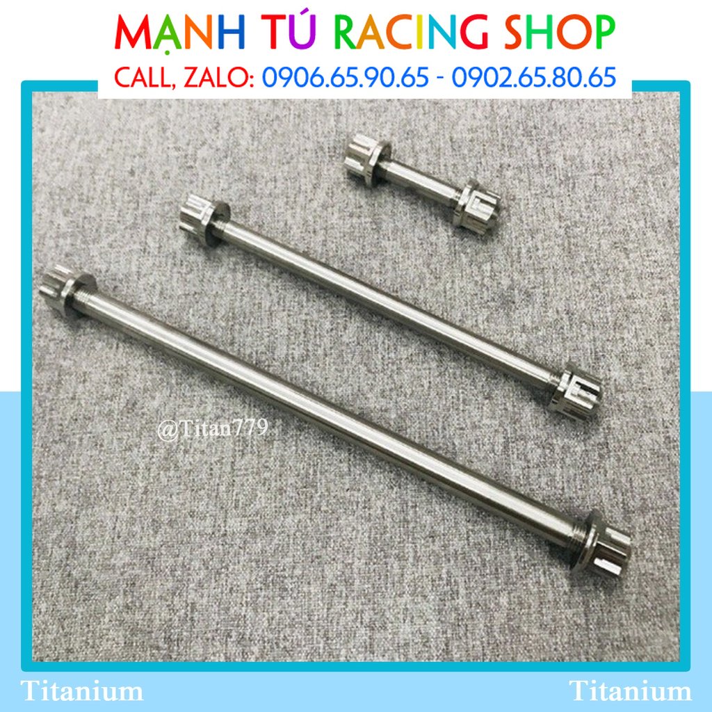 Cốt trước, cốt sau, cốt phuộc inox 304 salaya kèm tán inox cho các dòng xe Wave Sirius Winner Satria Sonic Exiter