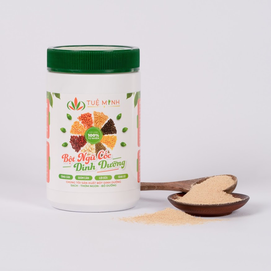 1Kg, 02 hộp Bột Ngũ Cốc Tuệ Minh 12 Loại Hạt, Lợi Sữa - Tăng - Giảm Cân mẫu mới 2020, Check mả QR Chính hãng (tặng 1 mặt nạ trà xanh dưỡng da Hàn Quốc)