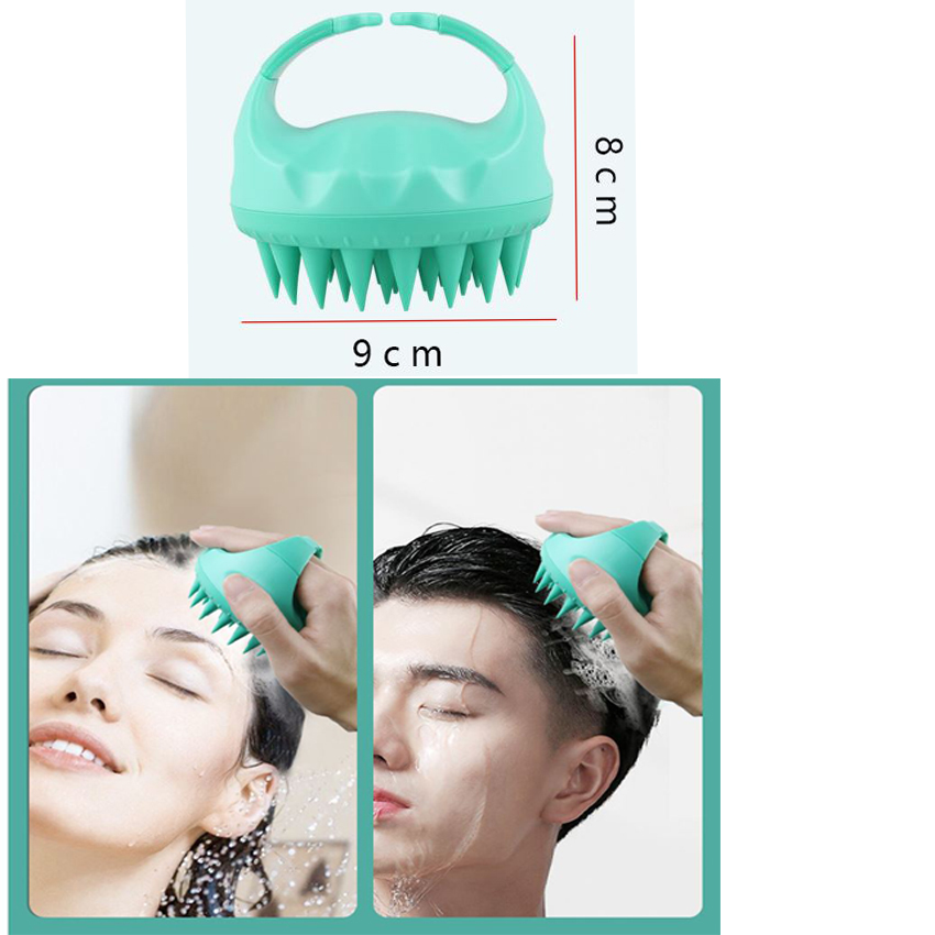 Lược gội đầu chất liệu Silicon cao cấp massage da đầu K3