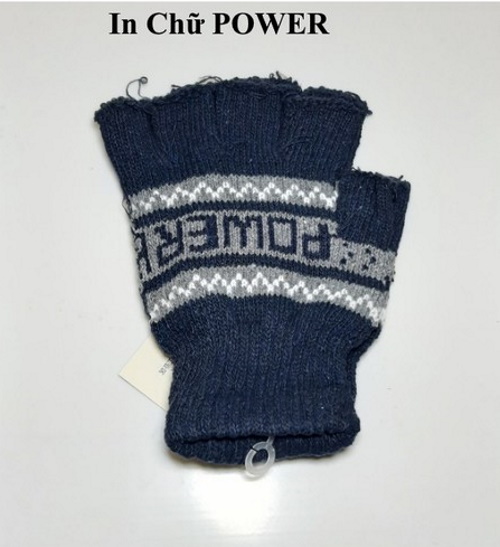 GĂNG TAY LEN NAM NỮ Giữ ẩm Chống nắng Cụt ngón Gloves - 6