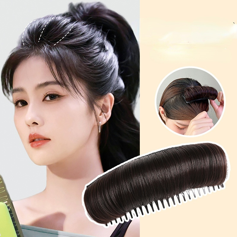 Kẹp mái giả độn phồng tóc mái kẹp xước tạo phồng mái miếng độn phồng chân tóc