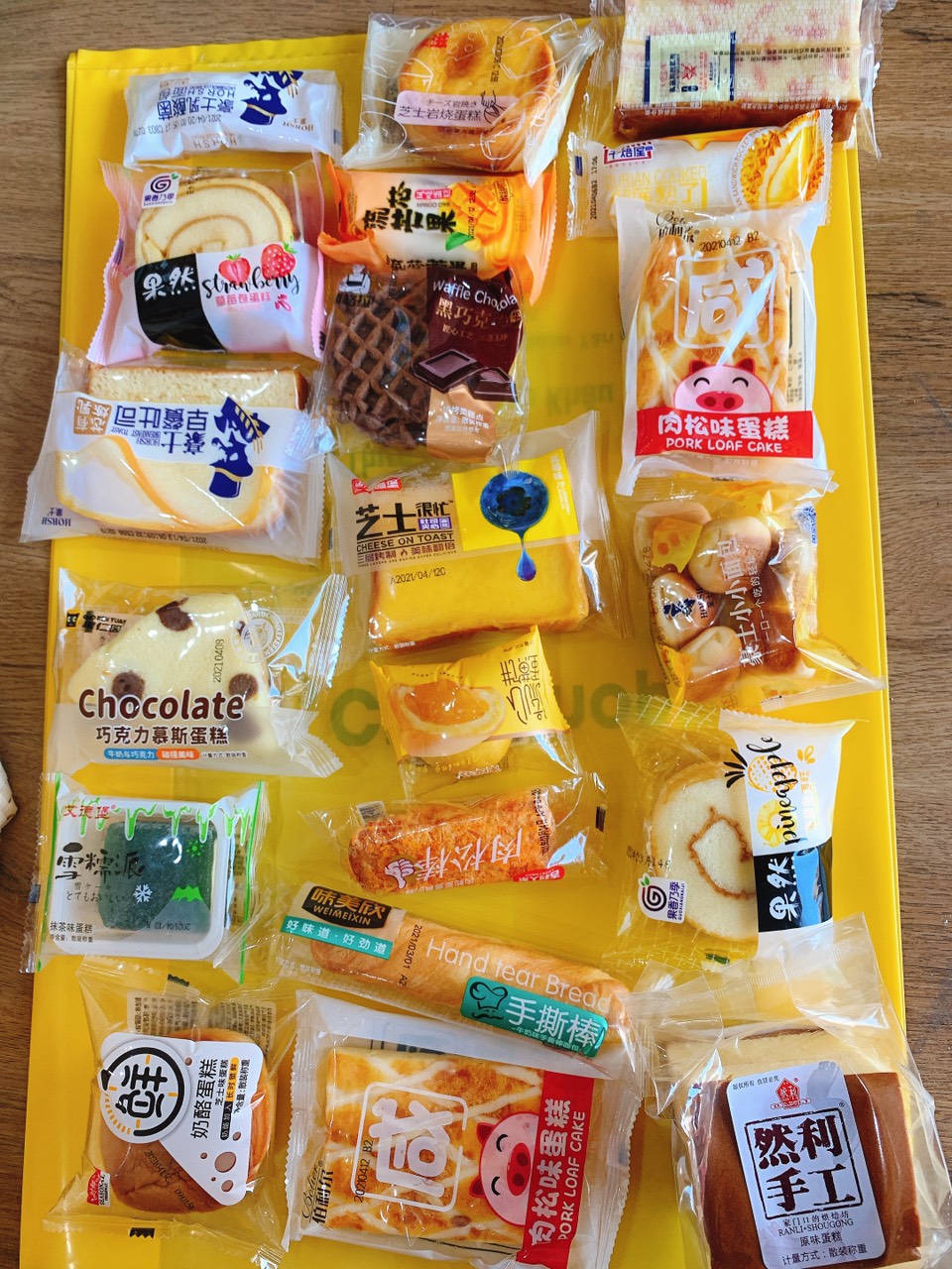 Bánh sữa chua, bánh tươi Đài Loan Mix 500GR, 01KG đủ các vị hơn 50 loại
