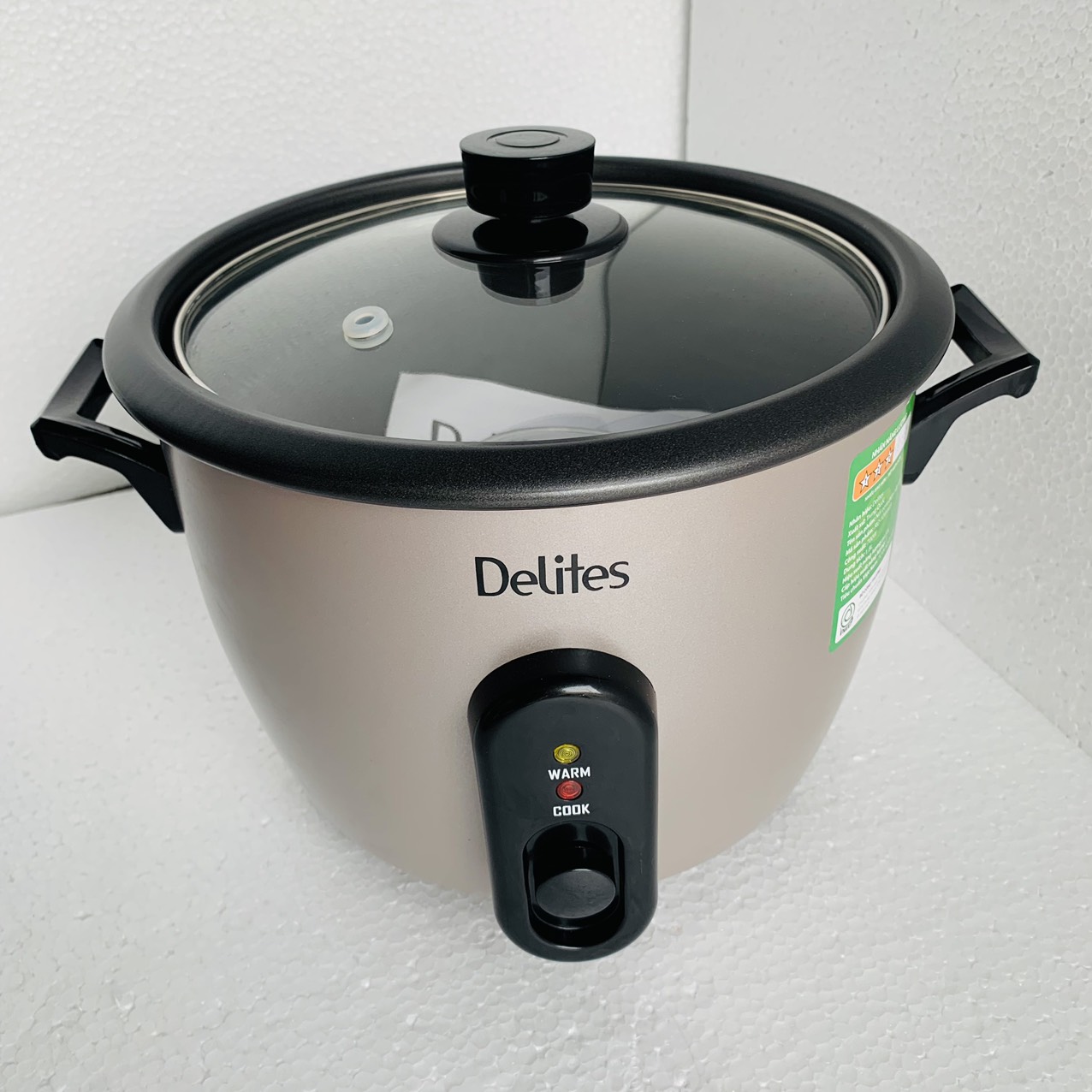 Nồi cơm điện Delites 1.8 lít RC-10W003 1.8L Nâu đồng TRƯNG BÀY-Bảo Hành 12 tháng
