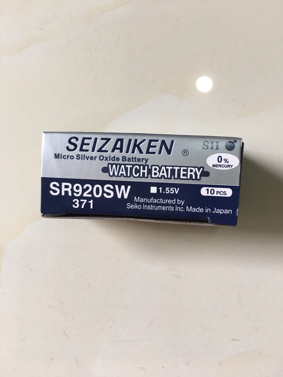 [HCM]Hộp 10 viên Pin Seizaken 920 921 SR920SW AG6 G6 LR920 371 SR920 171 Nhật Bản