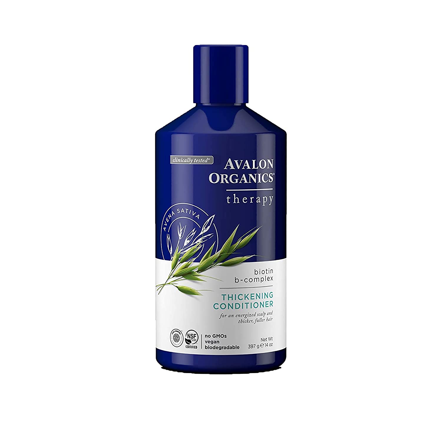 Dầu xả thiên nhiên giúp dày tóc Avalon Organics Biotin B-Complex Therapy Thickening Conditioner 397g