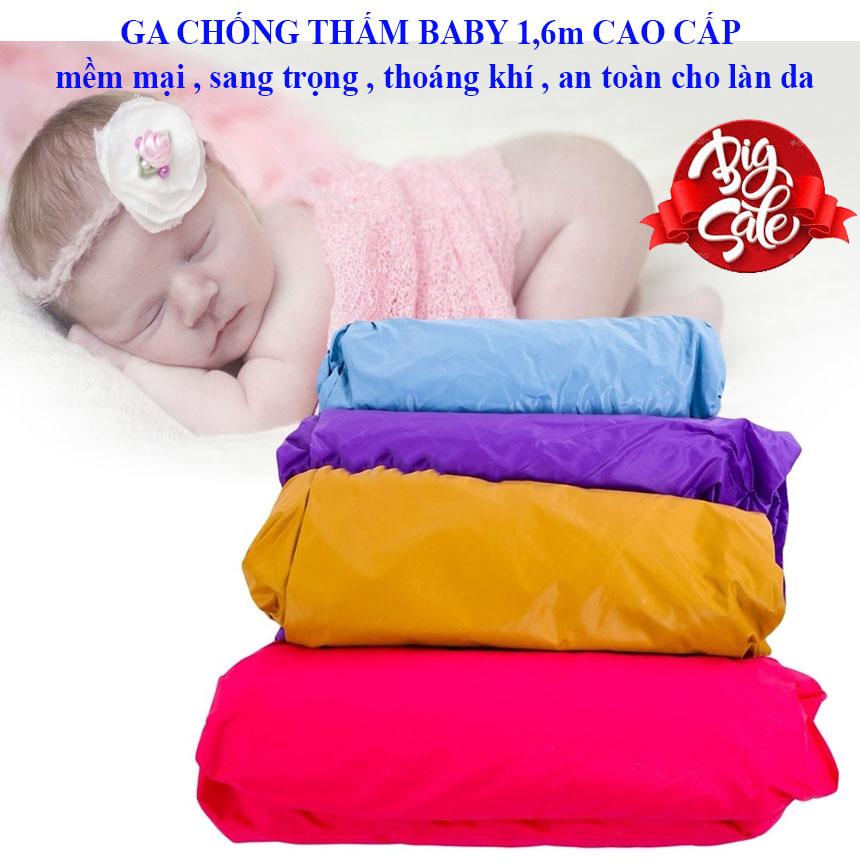 Ga chống thấm giá rẻ 1.6mx2m, GA TRẢI GIƯỜNG CHỐNG THẤM CHO BÉ HÀNG VIỆT NAM  giường nệm thơm sạch, mẹ nhàn tênh.