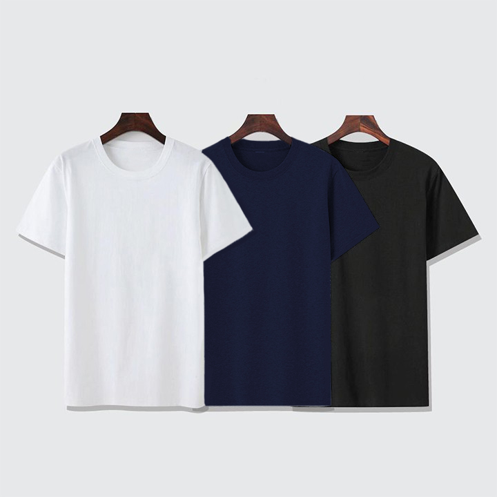 Bộ 3 áo thun nam cổ tròn form rộng thời trang Everest Nhiều Màu