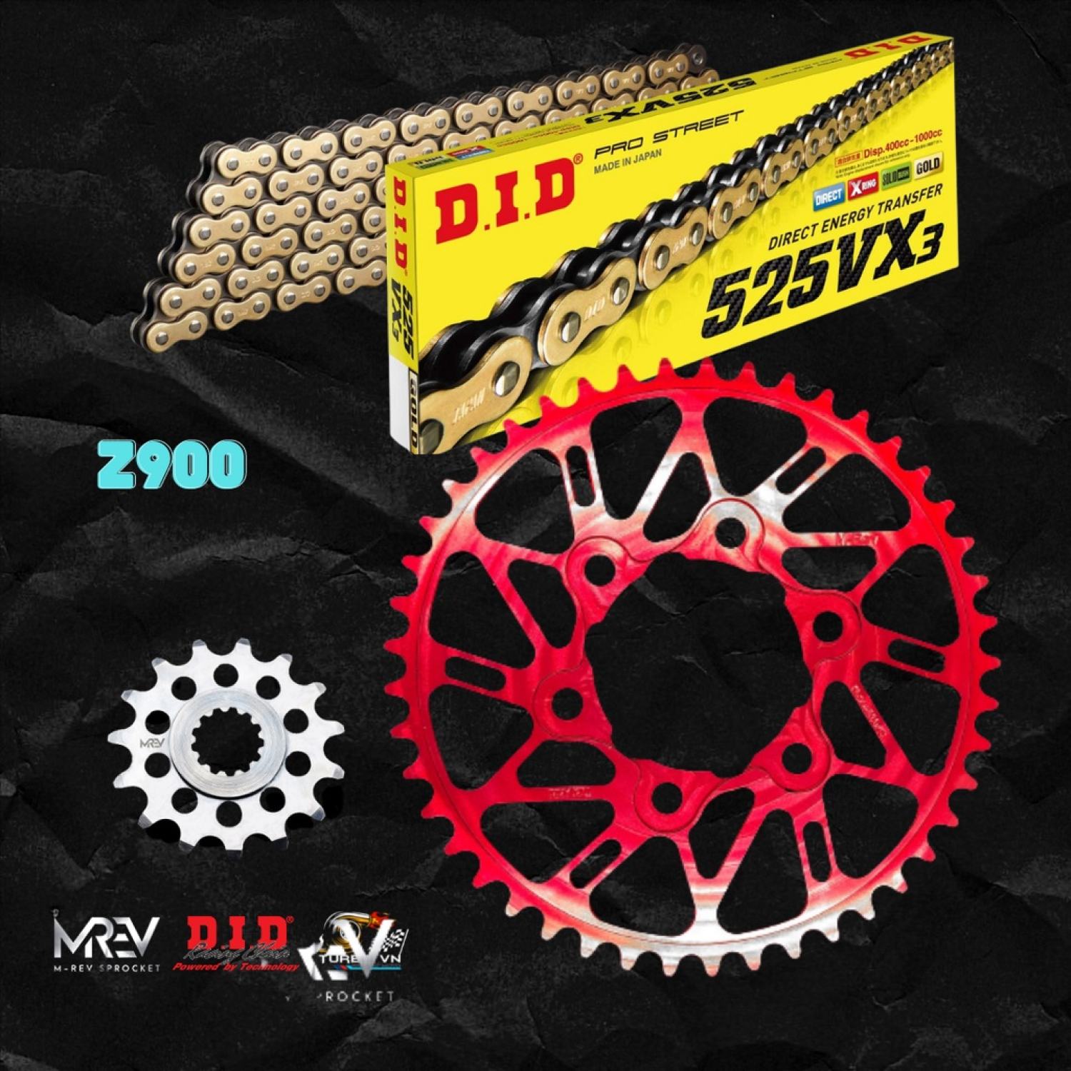 Nhông dĩa mrev cho xe kawasaki z900
