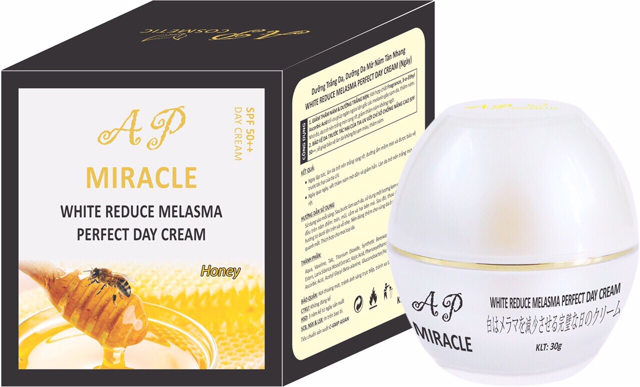 KEM DƯỠNG TRẮNG DA MỜ NÁM TÀN NHANG NGÀY 30G AP MIRACLE