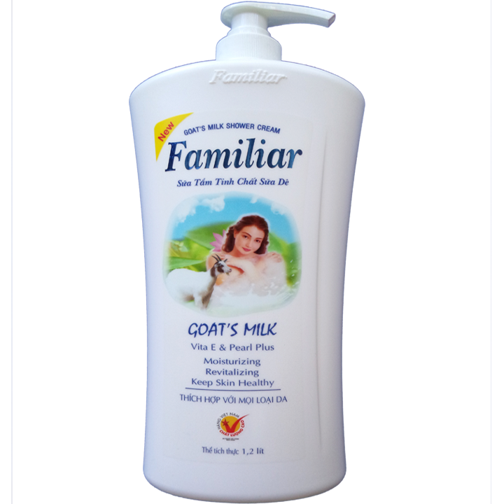 Chai sữa tắm dưỡng da mã familiar 500ml goats milk