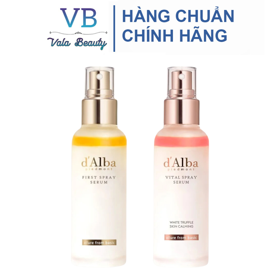 Xịt khoáng D Alba 100ml Hàn Quốc chính hãng giúp cấp ẩm sâu dưỡng da sáng mịn căng bóng