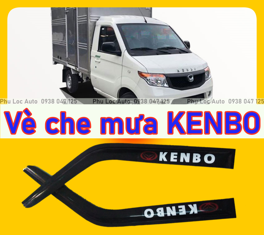 Vè che mưa xe tải KENBO 990kg KENBO Van nhựa đen dày đẹp ( giá 1 cặp)